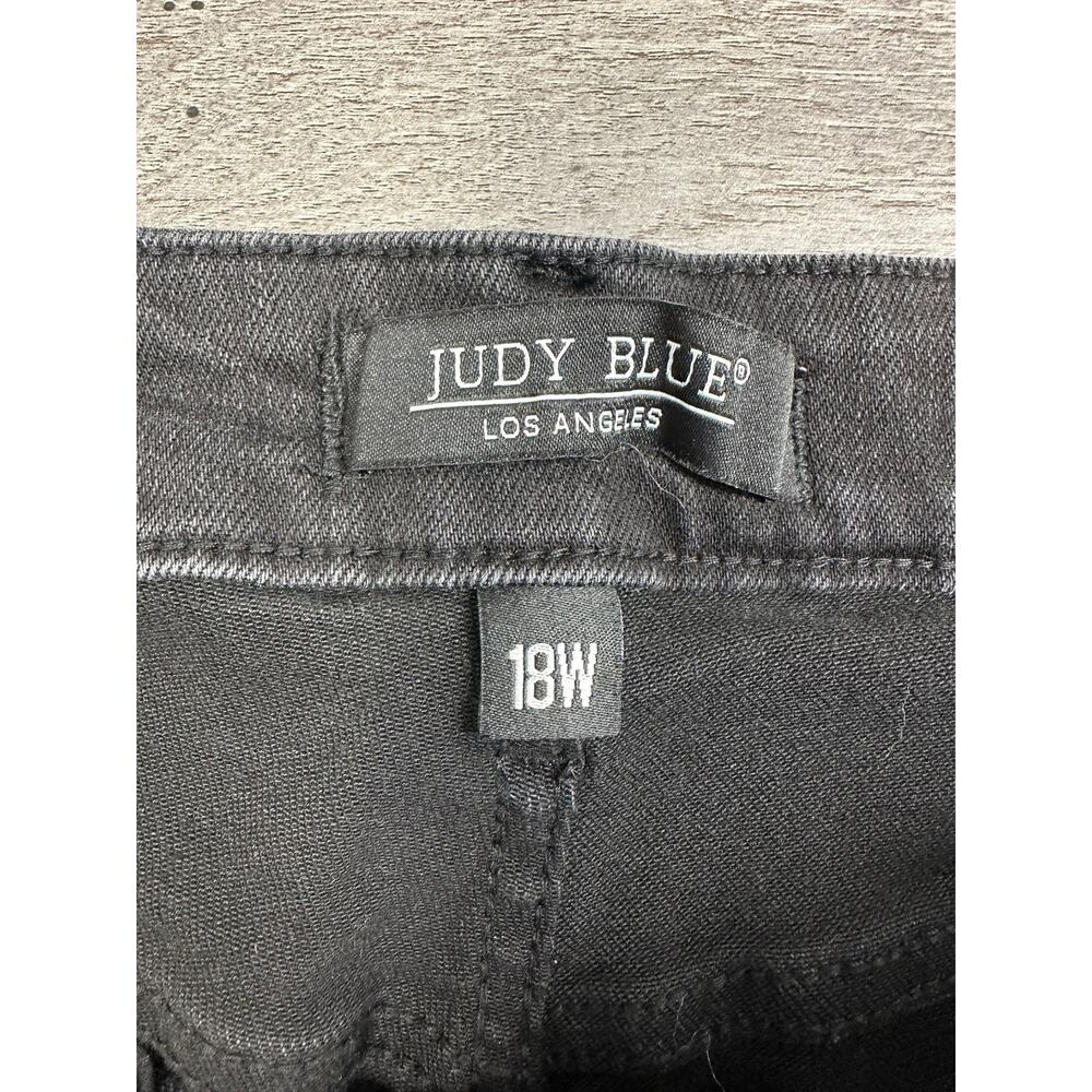 Judy Blue HIGH WAISTED RIGID MAGIC DESTROYED KNEE 90’S STRAIGHT LEG 18W - Picture 4 of 10